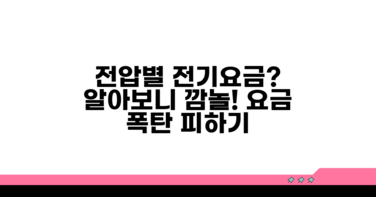 전압별 전기요금 어떻게 다를까