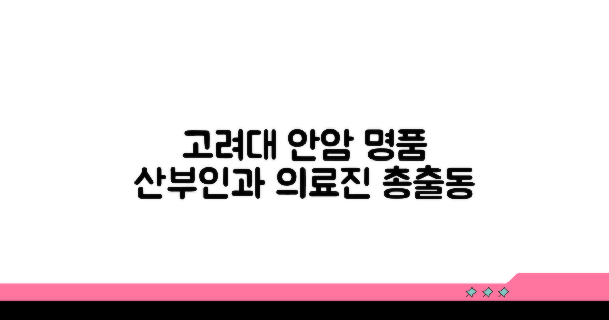 고려대 안암 산부인과 의료진 소개