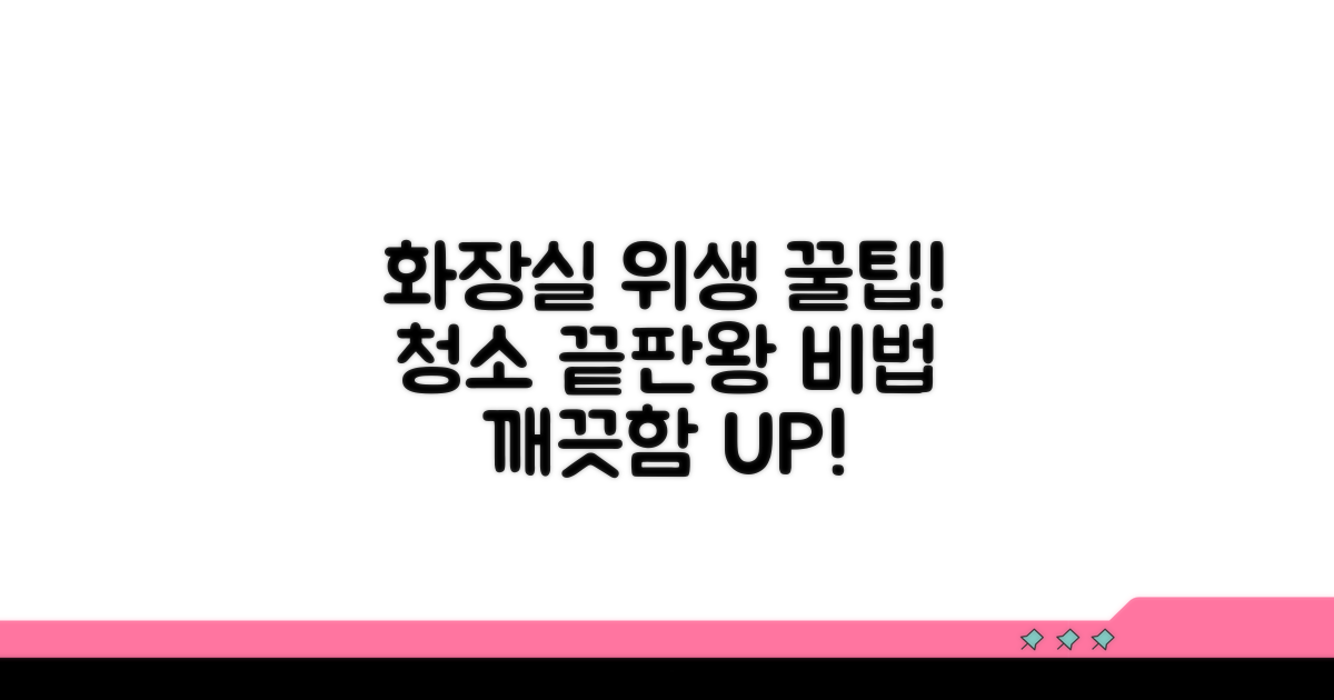 위생적인 화장실 관리법 꿀팁