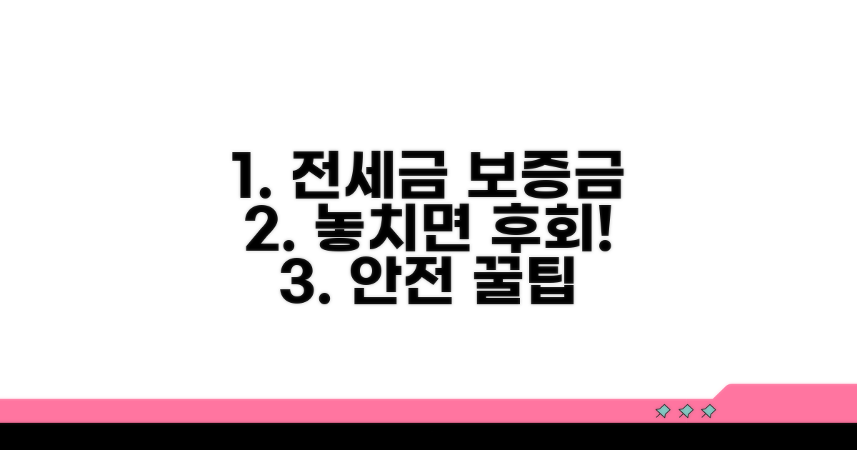 놓치면 후회! 전세 보증금 안전 팁