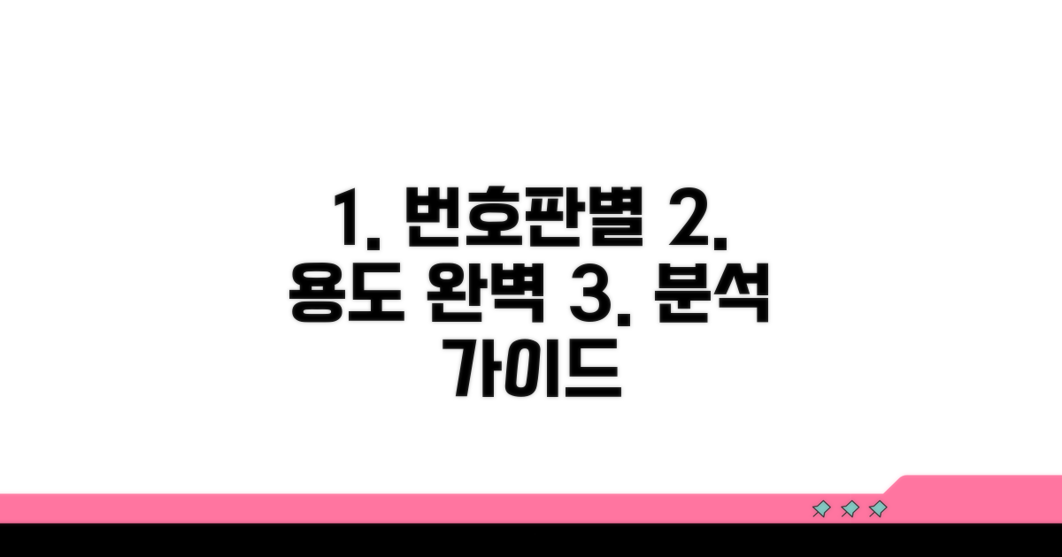 용도별 번호판 구분 기준 상세 분석