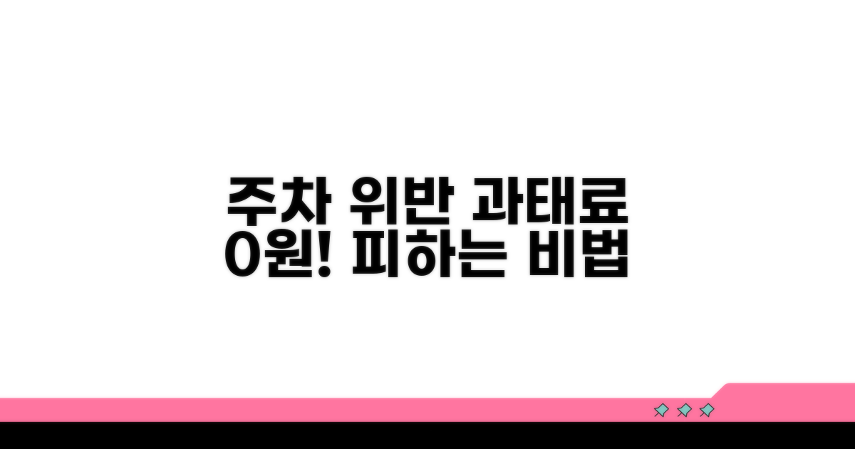 주차 위반 과태료 피하는 법