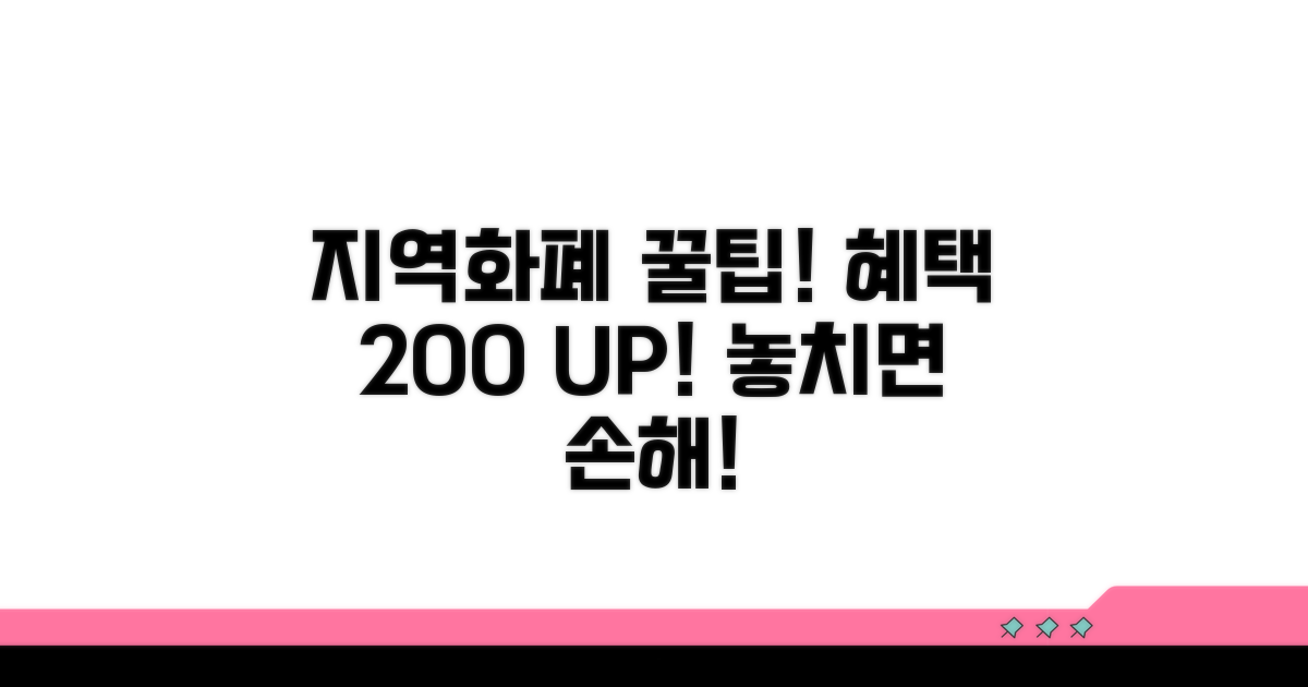 지역화폐 혜택 극대화 꿀팁