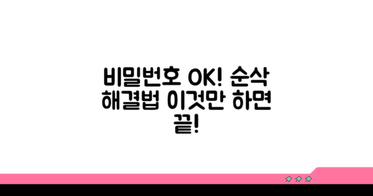 비밀번호 잊었을 때 응급 해결법