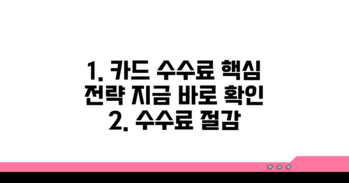 카드 수수료율 절감 핵심 전략