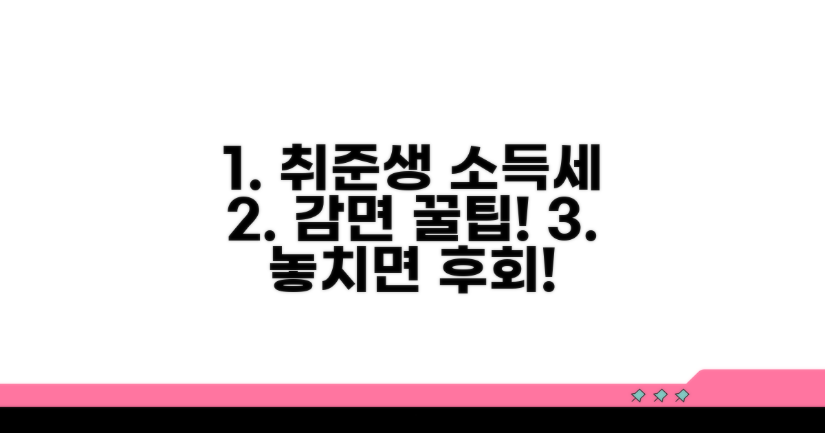 청년 취업자를 위한 소득세 감면 조건