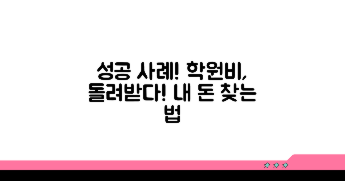 성공적인 학원비 반환 사례 공개