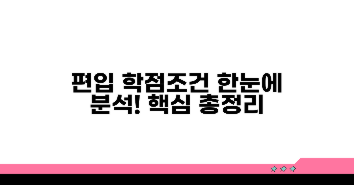 편입 학점과 조건, 한눈에 분석!