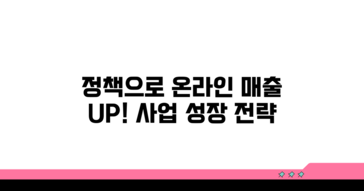 온라인 판매 확대 위한 정책 활용법