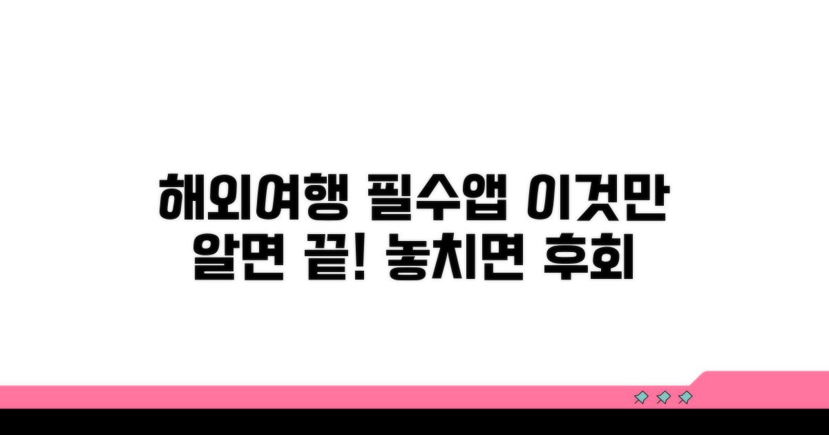 해외여행 필수 앱, 이것만 알면 끝