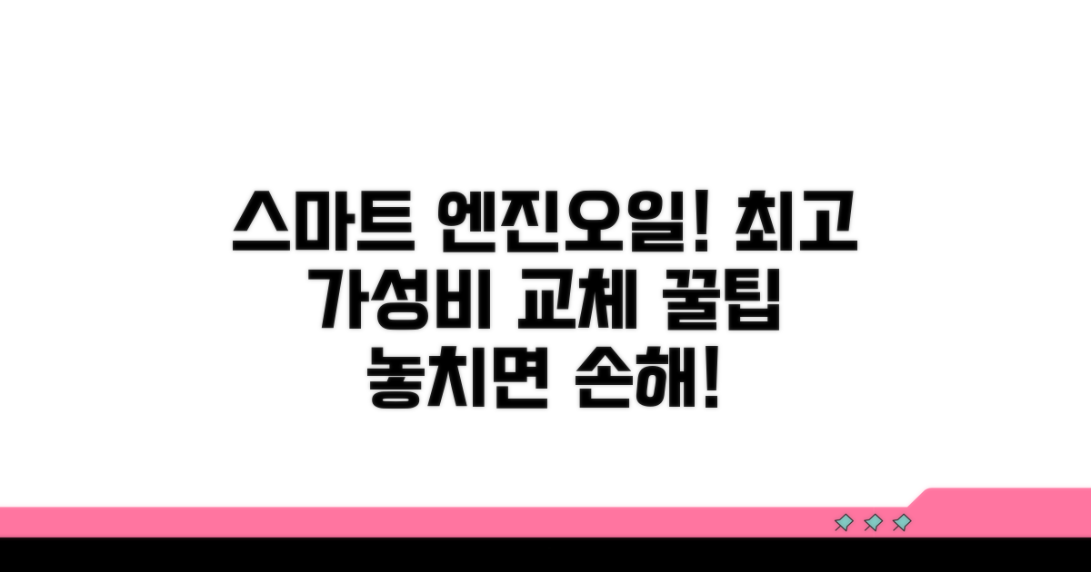 스마트하게 엔진오일 교체하기
