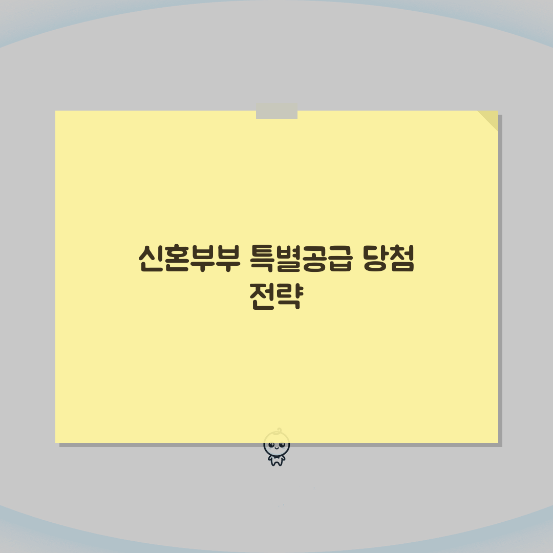 신혼부부 특별공급 청약 단계별 가이드 | 신청절차 및 필요서류 | 당첨 확률 높이는 전략: