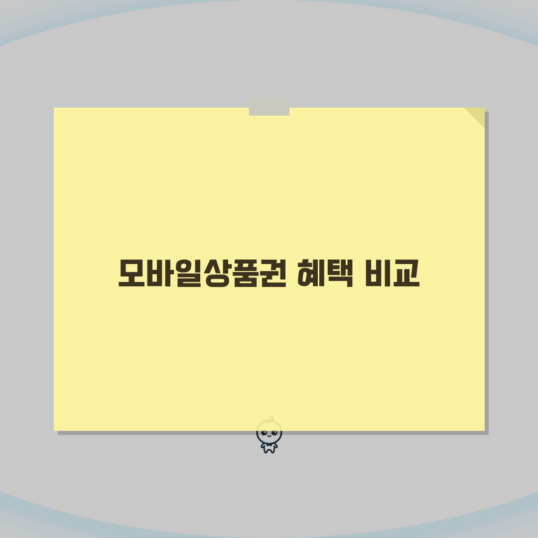 모바일상품권 구매혜택 비교: 카카오/기프티콘/신세계 총정리, 5가지 핵심 혜택 분석