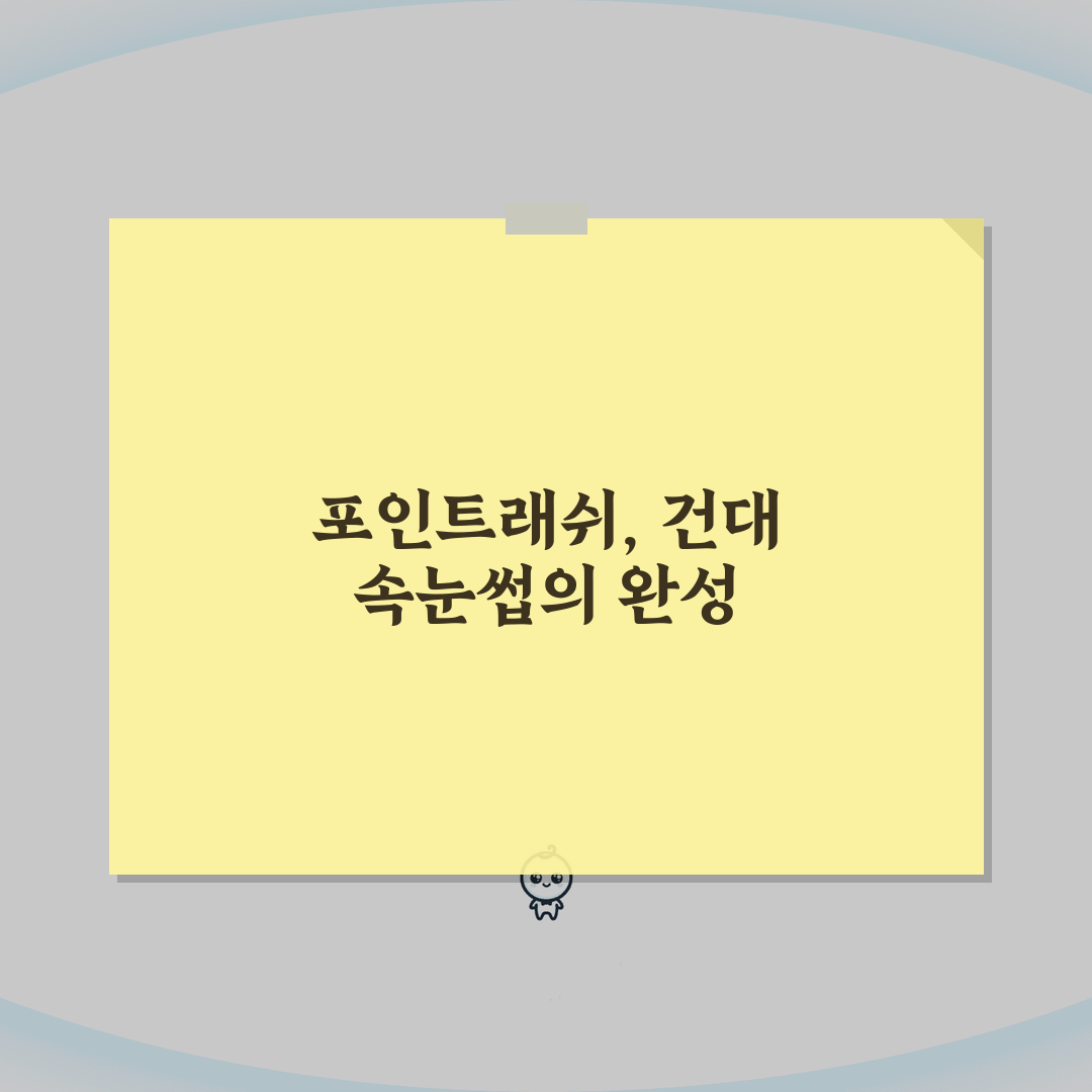 서울 광진구 건대입구 속눈썹연장 잘하는곳, 포인트래쉬 자연스러운 디자인 평생관리